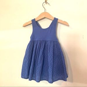 Cat & Jack blue lacy stretch dress and undies